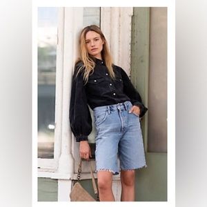 Free People - With Love Denim Top - NWOT